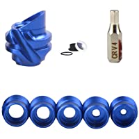 ZSHJG Peep Sight 37-45 Grados Vivienda de Aluminio con 5 Piezas de Núcleo Interno y Lente Clarificadora Kit de Apertura…